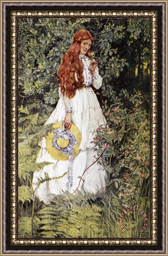 Eleanor Fortescue Brickdale Is She Not Pure Gold, My Mistress Framed Painting