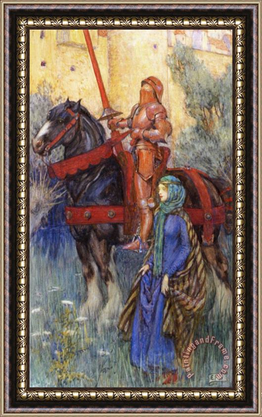 Eleanor Fortescue Brickdale The Rusty Knight Framed Painting