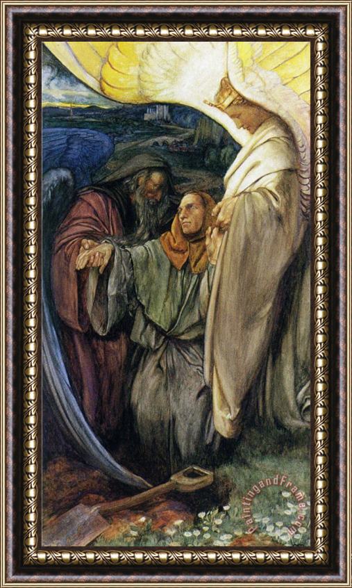Eleanor Fortescue Brickdale Time And Immortality Framed Print