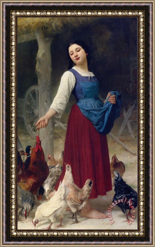 Elizabeth Jane Gardner Bouguereau The Farmer's Daughter Framed Print