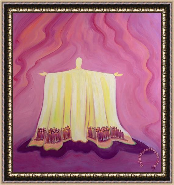 Elizabeth Wang Jesus Christ is like a tent which shelters us in life's desert Framed Painting