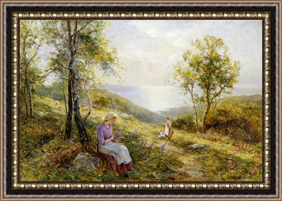 Ernest Walbourn Springtime in Dorset Framed Painting