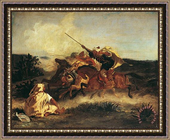 Eugene Delacroix Fantasia Arabe Framed Print