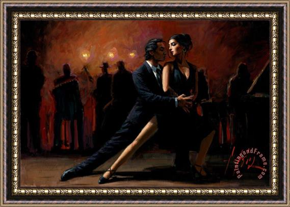 Fabian Perez Tango in Buenos Aires Framed Painting
