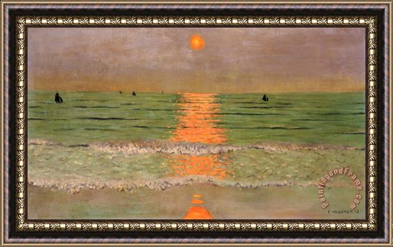 Felix Vallotton Sunset Framed Painting