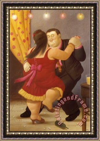 Fernando Botero Dancers Framed Painting