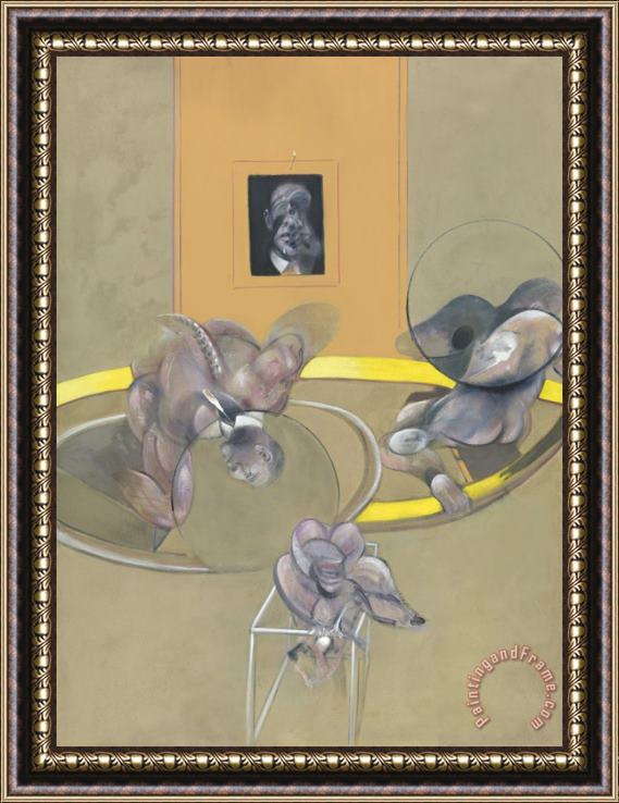 Francis Bacon Three Figures And Portrait, 1975 Framed Painting
