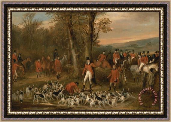 Francis Calcraft Turner The Berkeley Hunt, 1842 The Death Framed Painting