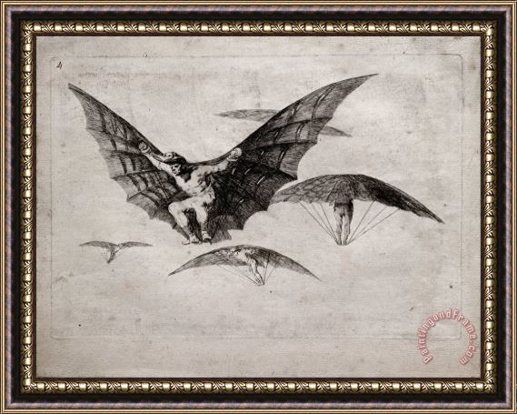 Francisco De Goya A Way of Flying Framed Print