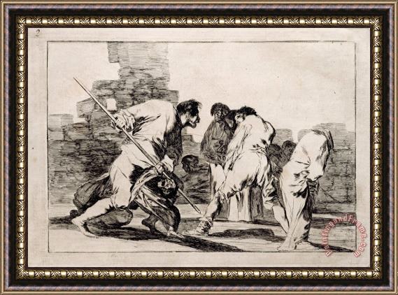 Francisco De Goya Cruel Folly Framed Print