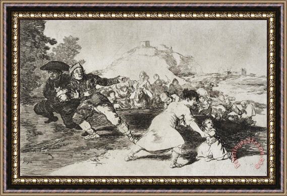 Francisco De Goya I Saw It (yo Lo Vi) From The Series The Disasters of War (los Desastres De La Guerra) Framed Painting