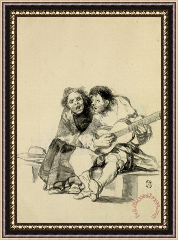 Francisco De Goya Muy Accordes (they're Very Much in Harmony) Framed Print