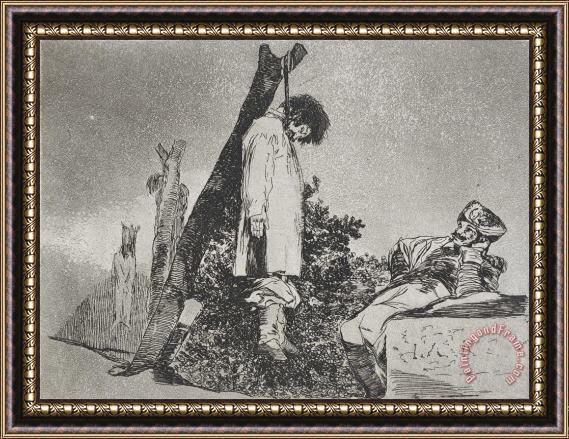 Francisco De Goya Not (in This Case) Either (tampoco) From The Series The Disasters of War (los Desastres De La Guerra... Framed Print