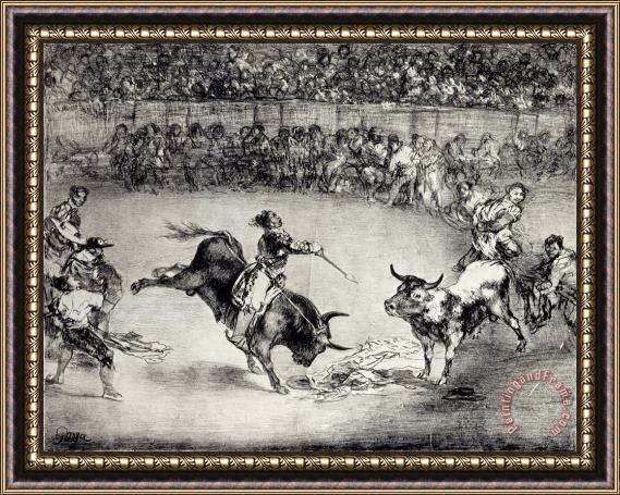 Francisco De Goya The Famous American, Mariano Ceballos Framed Painting