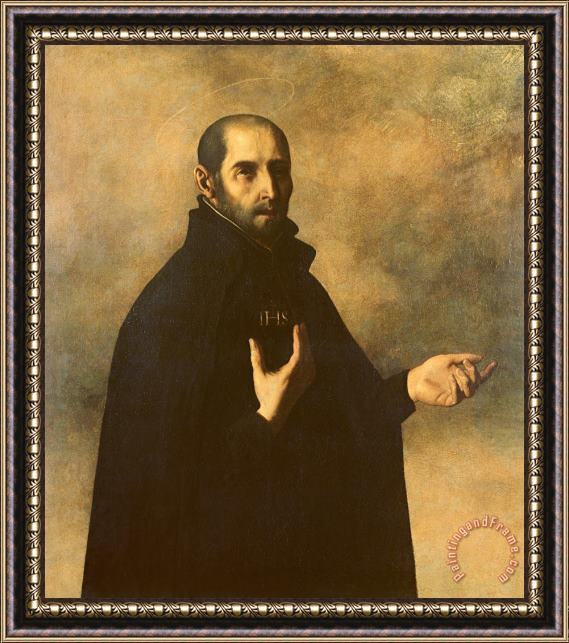 Francisco de Zurbaran St.Ignatius Loyola Framed Print