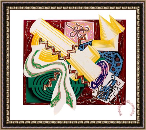 Frank Stella Had Gadya (then Came a Stick And Beat The Dog) Framed Painting