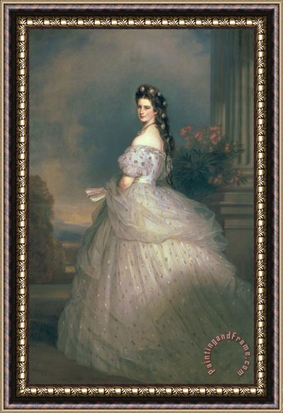 Franz Xavier Winterhalter Elizabeth of Bavaria Framed Painting