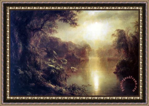 Frederic Edwin Church Morning in The Tropics Framed Painting