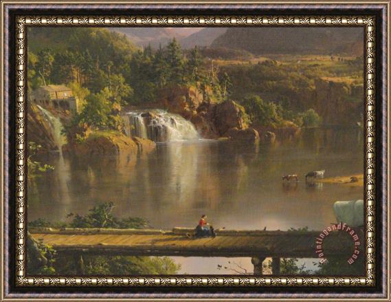 Frederic Edwin Church New England Scenery Framed Print