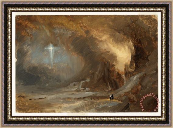 Frederic Edwin Church Vision of The Cross Framed Print