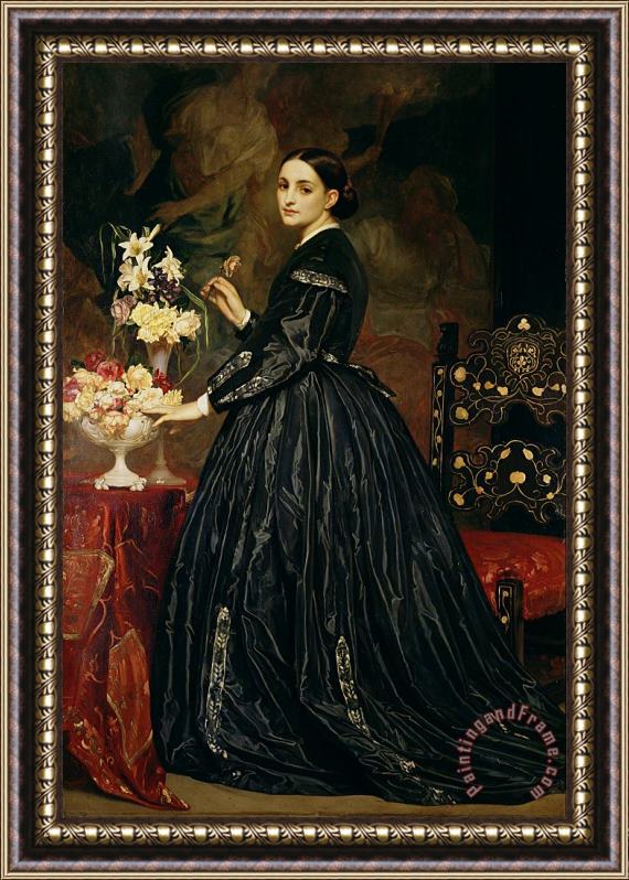 Frederic Leighton Mrs James Guthrie Framed Painting