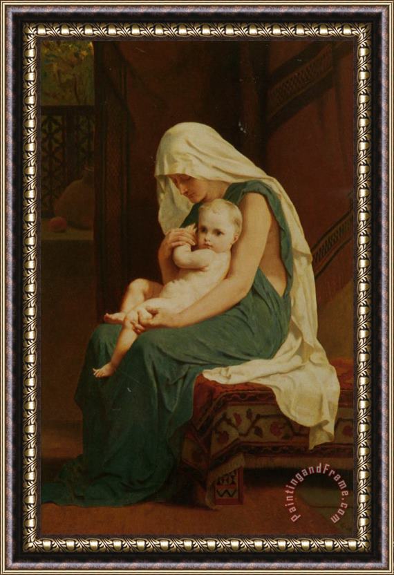 Frederick Goodall Mother And Child Framed Painting