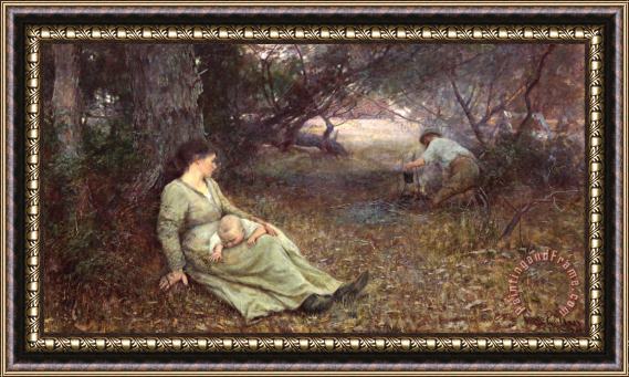 Frederick Mccubbin On The Wallaby Track Framed Print