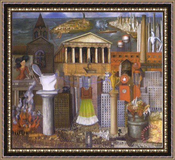 Frida Kahlo My Dress Hangs There 1933 Framed Print