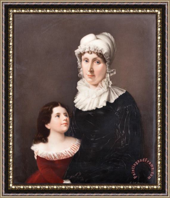 Friedrich Till Lucretia Elizabeth Hanneby (morgan) And Judith Livingston Framed Painting