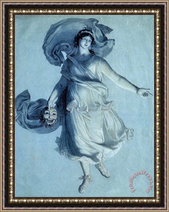Friedrich Wilhelm Schadow The Dramatic Muse Framed Print