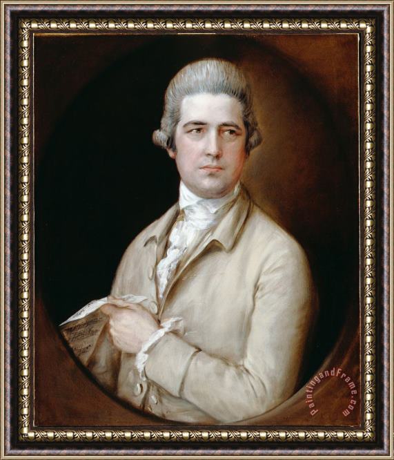 Gainsborough, Thomas Thomas Linley The Elder Framed Painting