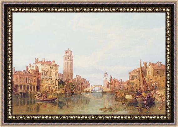 George Clarkson Stanfield A View of Verona Framed Print