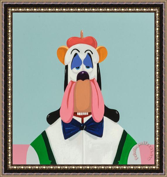 George Condo Droopy Dog Abstraction, 2017 Framed Painting