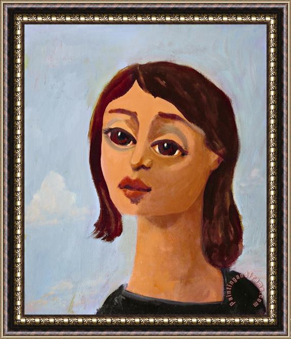 George Condo Joan of Arc Framed Painting
