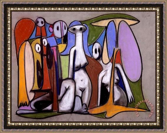 George Condo Naked Ghosts, 2000 Framed Painting