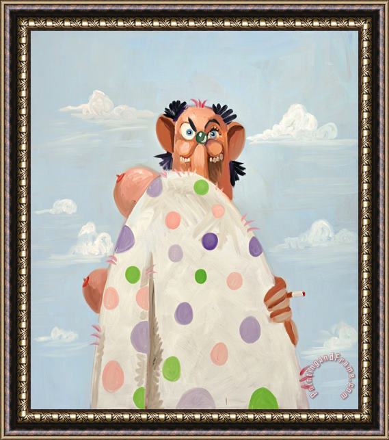 George Condo The Homeless Hobo, 2009 Framed Painting