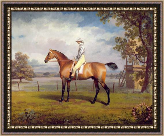 George Garrard The Duke of Hamilton's Disguise with Jockey Up Framed Print