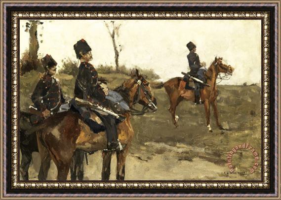 George Hendrik Breitner Hussars Framed Print