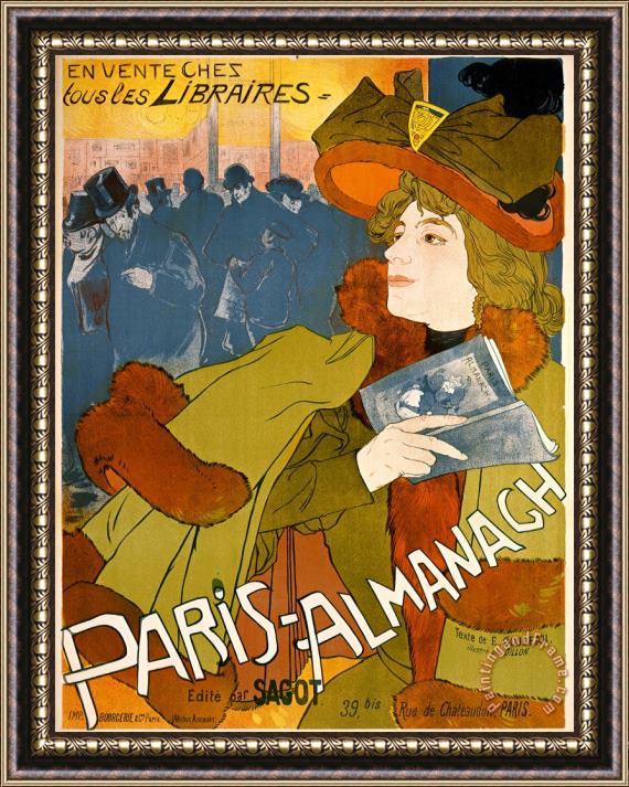 Georges de Feure Paris Almanach Framed Painting