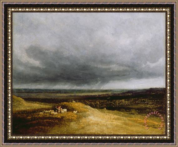 Georges Michael Approaching Storm Framed Print