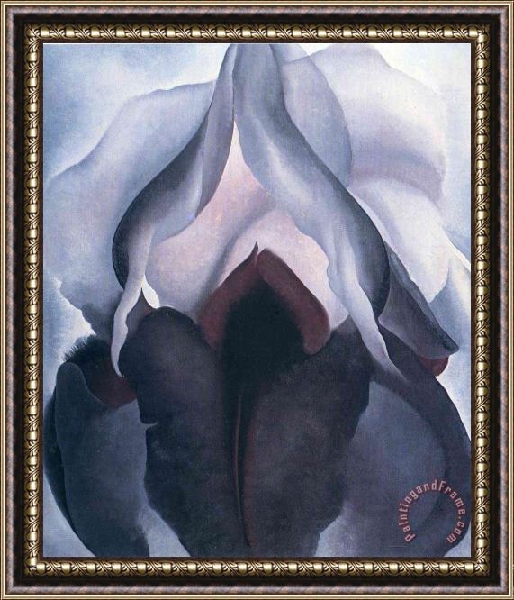 Georgia O'keeffe Black Iris 1 Framed Painting