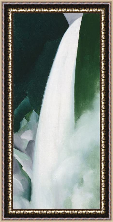 Georgia O'keeffe Green And White, 1957 1958 Framed Painting