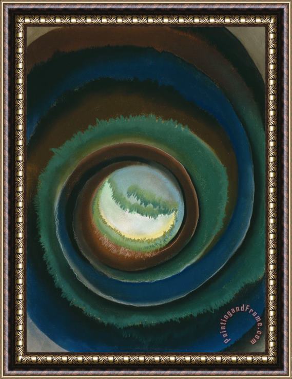 Georgia O'keeffe Pond in The Woods, 1922 Framed Painting