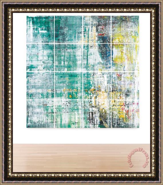 Gerhard Richter Cage Grid (complete Set) Framed Painting