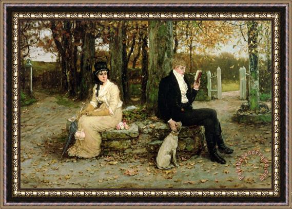 GH Boughton The Waning Honeymoon Framed Painting
