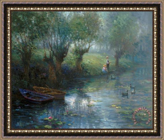 Ghambaro Fishing Framed Painting