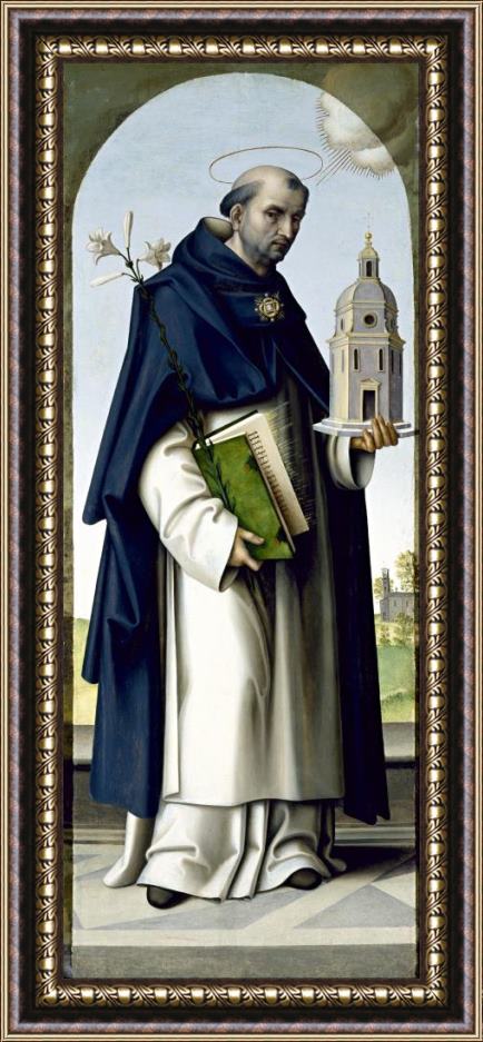 Giovanni Battista Bertucci Saint Thomas Aquinas Framed Painting