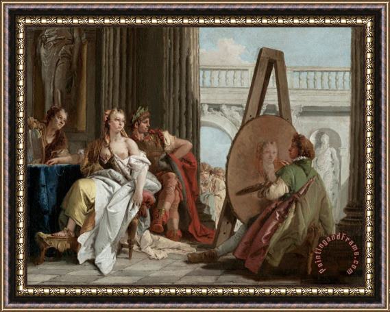 Giovanni Battista Tiepolo Alexander The Great And Campaspe in The Studio of Apelles Framed Painting