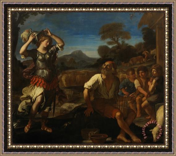 Giovanni Francesco Barbieri Erminia And The Shepherds Framed Painting