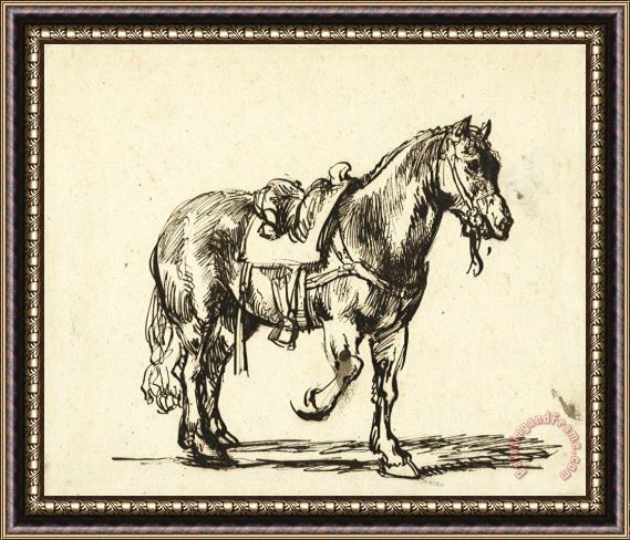 Govaert Flinck Paard Van De Barmhartige Samaritaan Framed Print